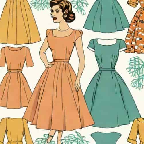 Vintage Walkaway Dress Pattern